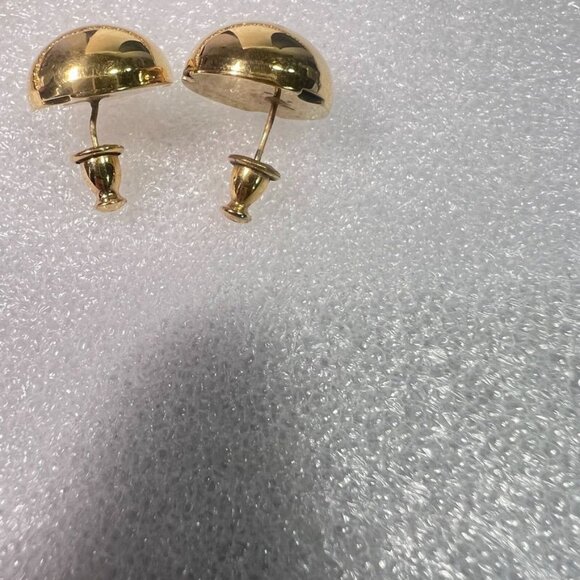 Monet Polished Gold-Tone Jewelry Beaded Necklace  with Domed Stud Earrings Set - Picture 7 of 12